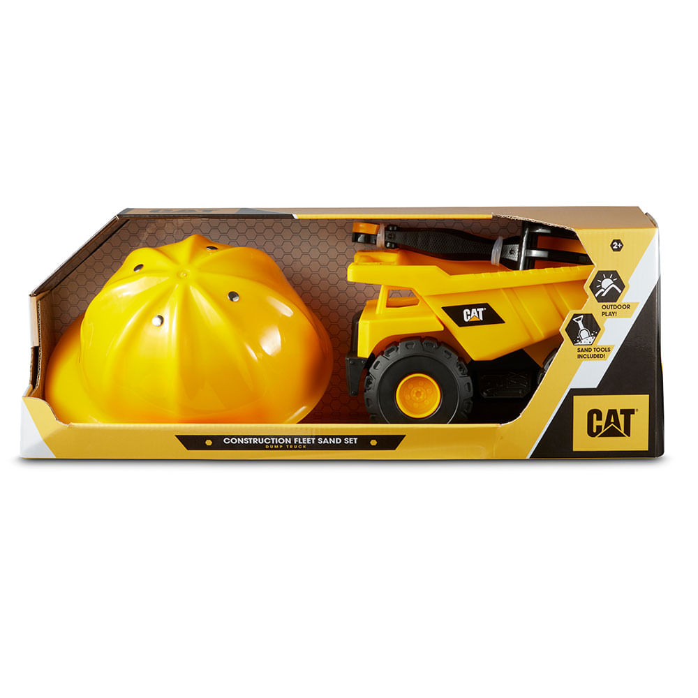 CAT Playset 53cm Juego Flota de Construccion Arena Camión Colector