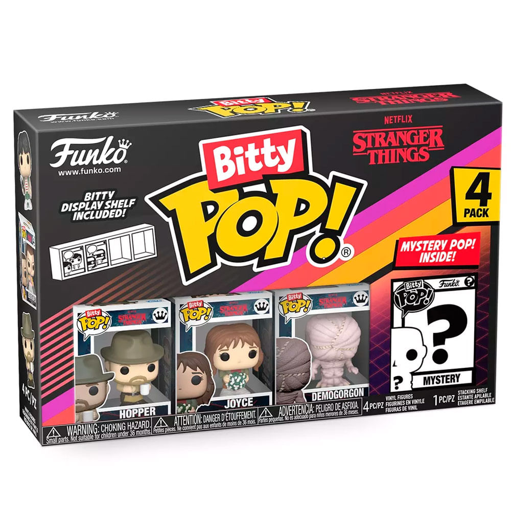 Funko Pop Playset Bitty Pack X4 Stranger Things S1 Hopper