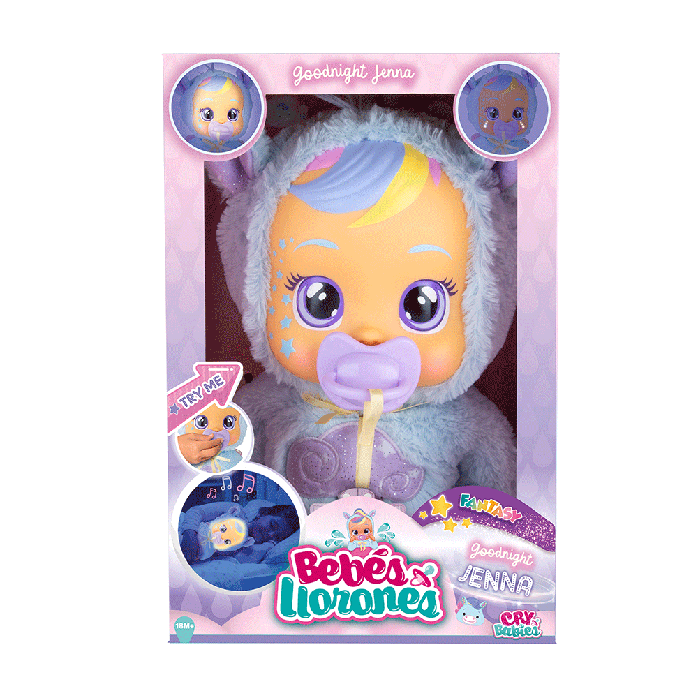 Muñeca Cry Babies Goodnight Jenna Starry Sky