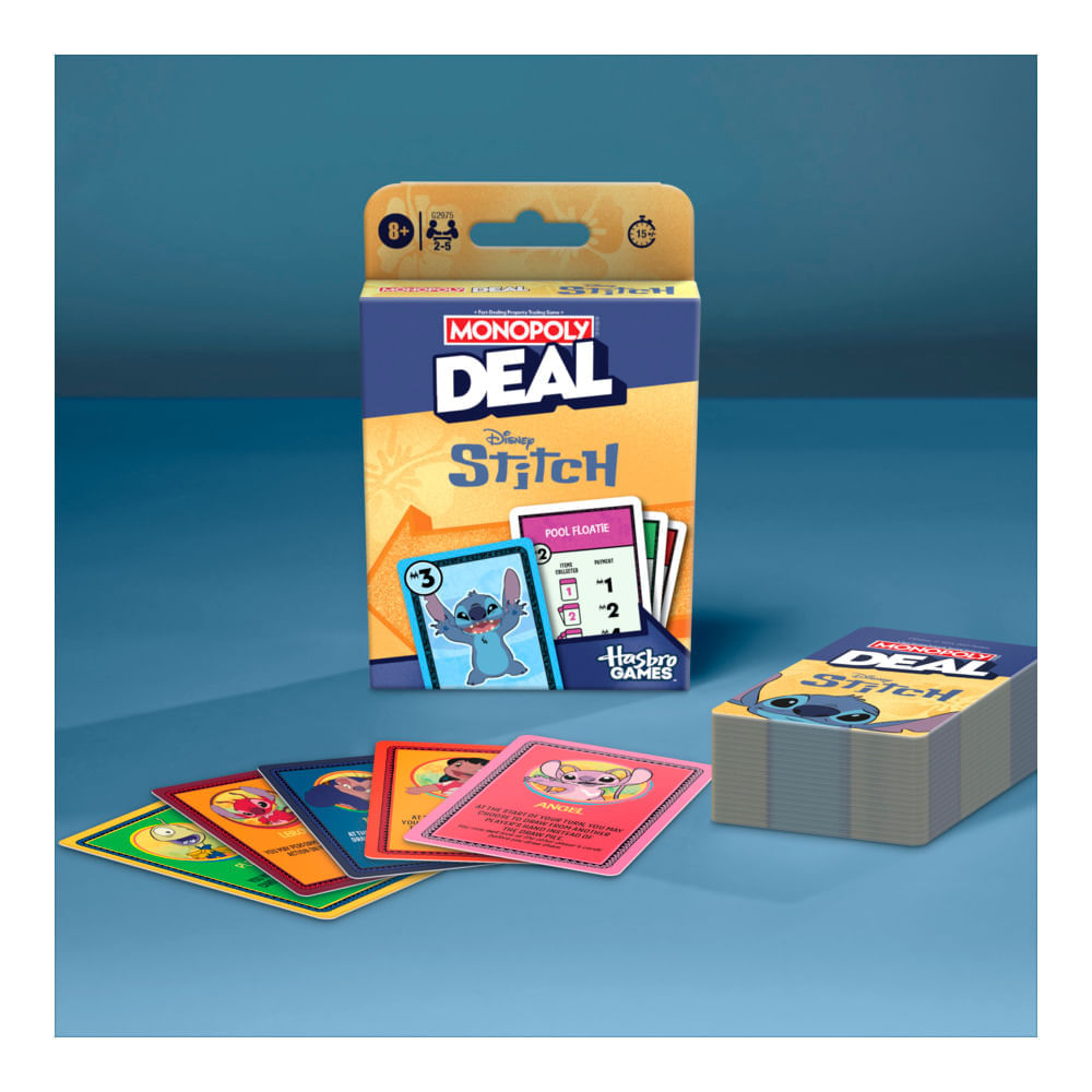 Hasbro Family Monopoly Juego de Cartas Deal Stitch