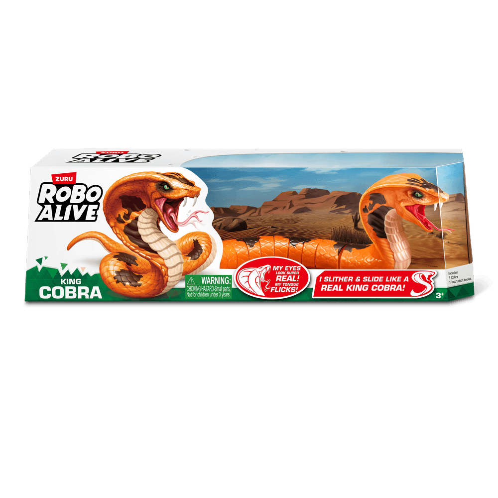 Robo Alive Cobra Realista 40 cm King Cobra