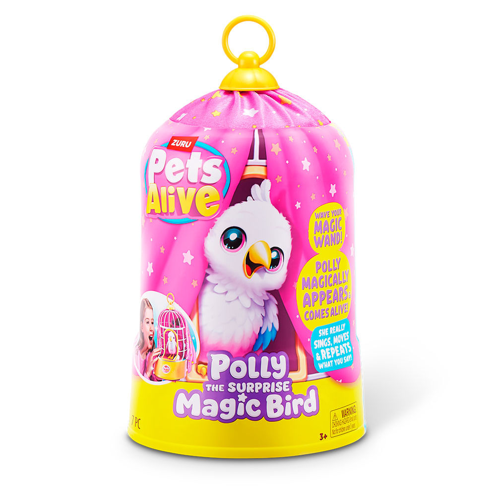 Pets Alive Polly Pajaro Magico 30cm Truco de Magia