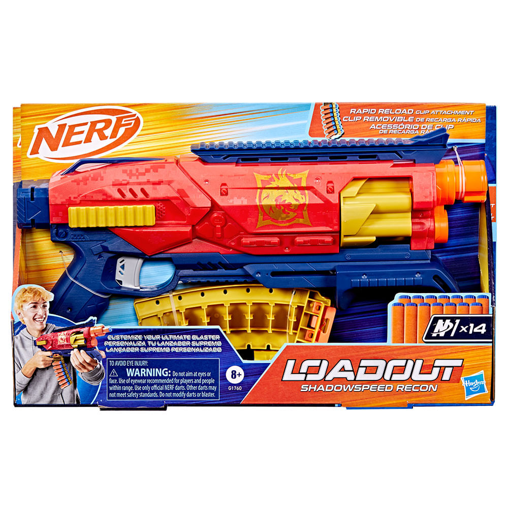 Hasbro Nerf Lanzadora De Dardos Loadout Shadowspeed Recon