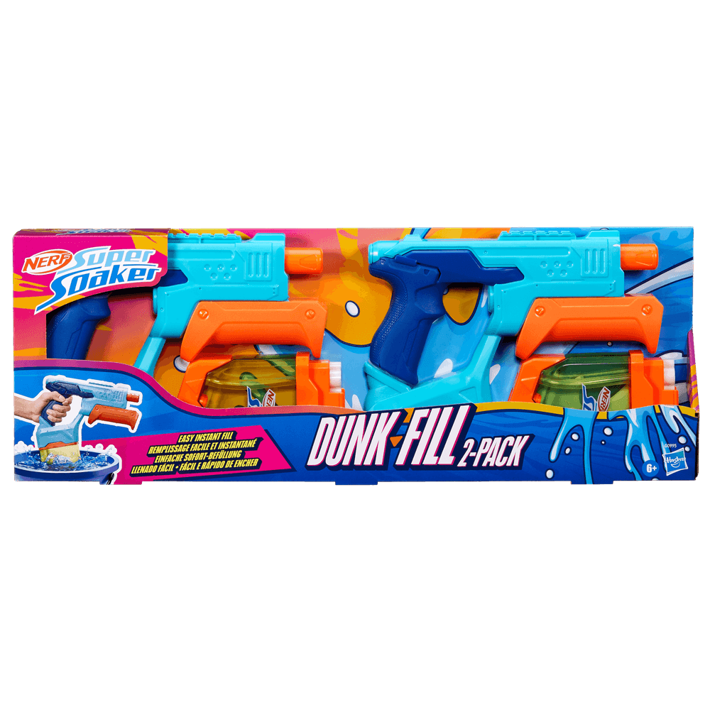 Hasbro Nerf Super Soaker Lanzadora De Agua Two Pack Dunk