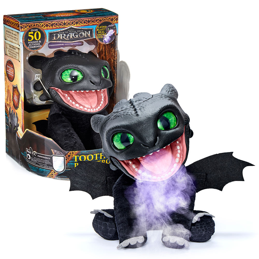 Real Fx Puppetronic Como Entrenar a tu Dragon Toothless 25cm