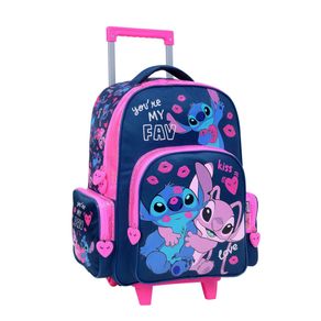 Mochila 18 Stitch Love Carro Especial