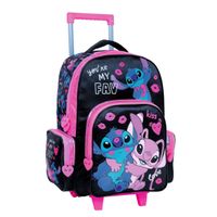 Mochila 18 Stitch Love Carro Especial
