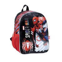 Mochila Spiderman Black Red 13 Espalda
