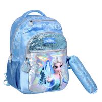 Frozen Ice Mochila 18 Espalda Con Cartuchera De Regalo